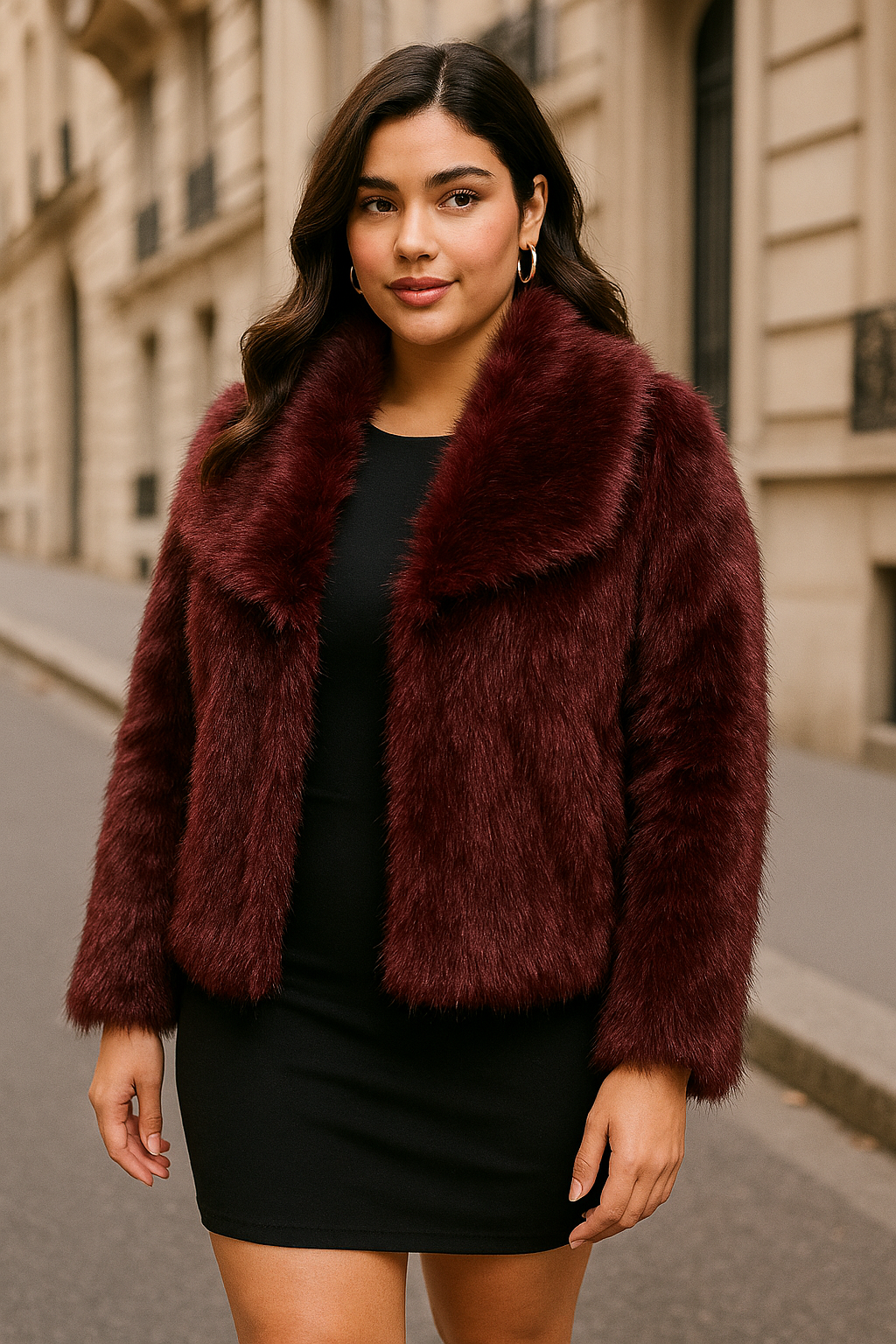 Montoni pelliccia bordeaux